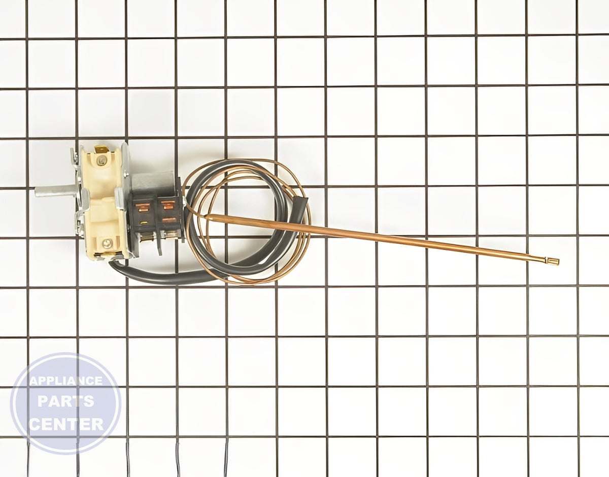 WHIRLPOOL THERMOSTAT WP74009277 - Detailed view of temperature control specifications