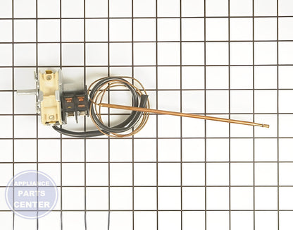 WHIRLPOOL THERMOSTAT WP74009277 - Detailed view of temperature control specifications