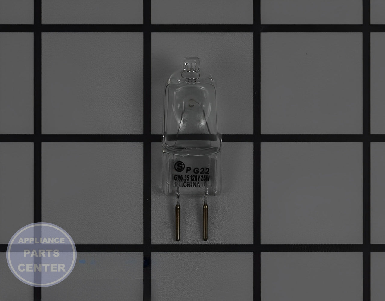 WHIRLPOOL HALOGEN LIGHT BULB WP74009925 - Main view showing bright illumination for specific models
