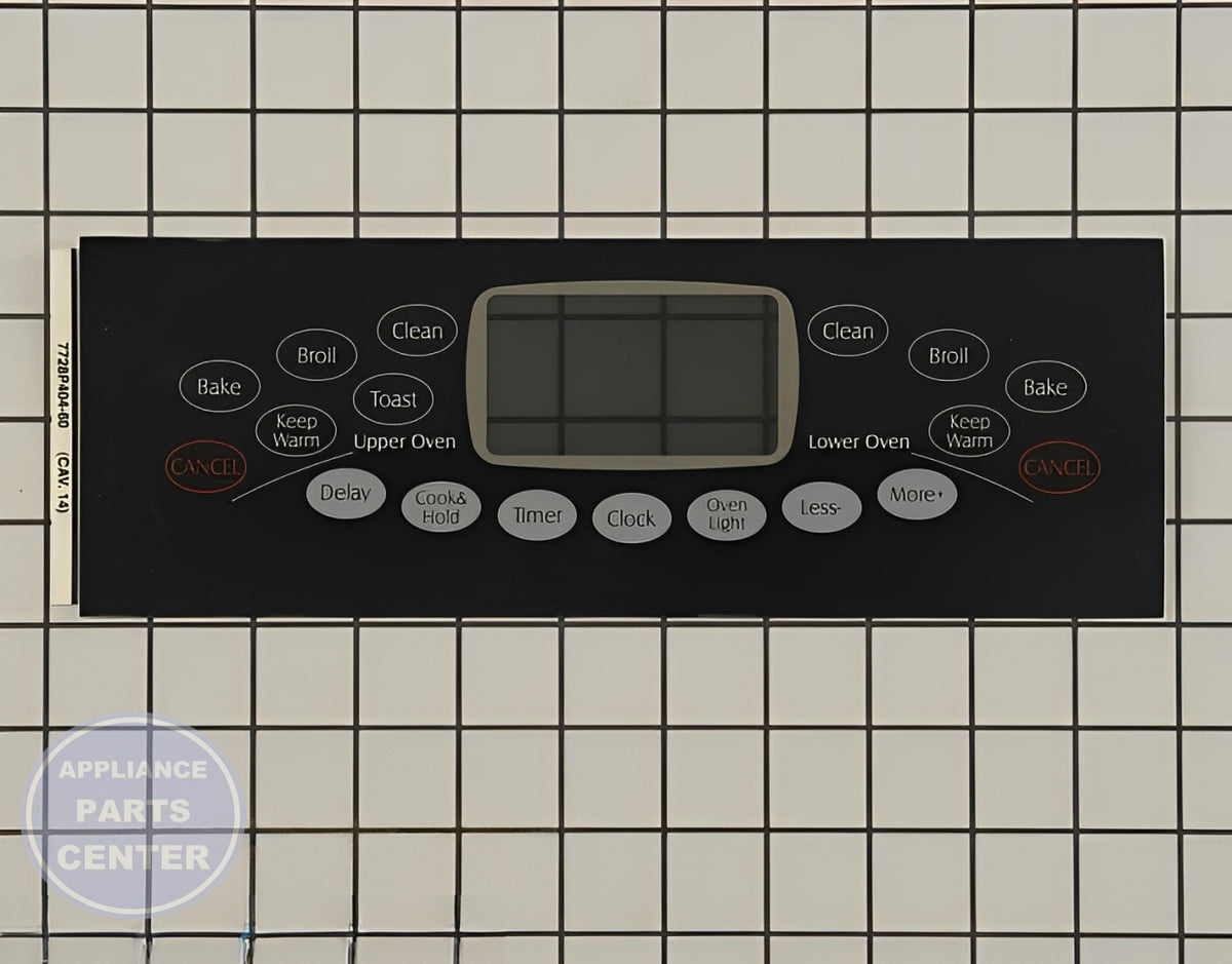 Maytag Whirlpool Range/Stove/Oven Overlay WP74009994 - Main view showing seamless touchpad control for various models