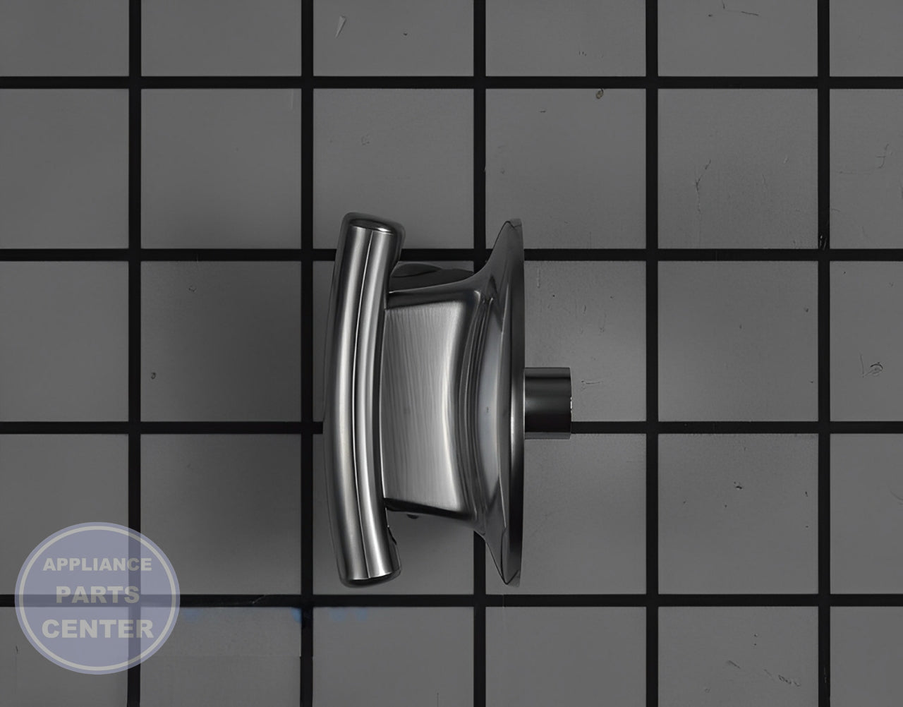 WHIRLPOOL STOVE STAINLESS BURNER CONTROL KNOB WP74010205 - Detailed view of durable material