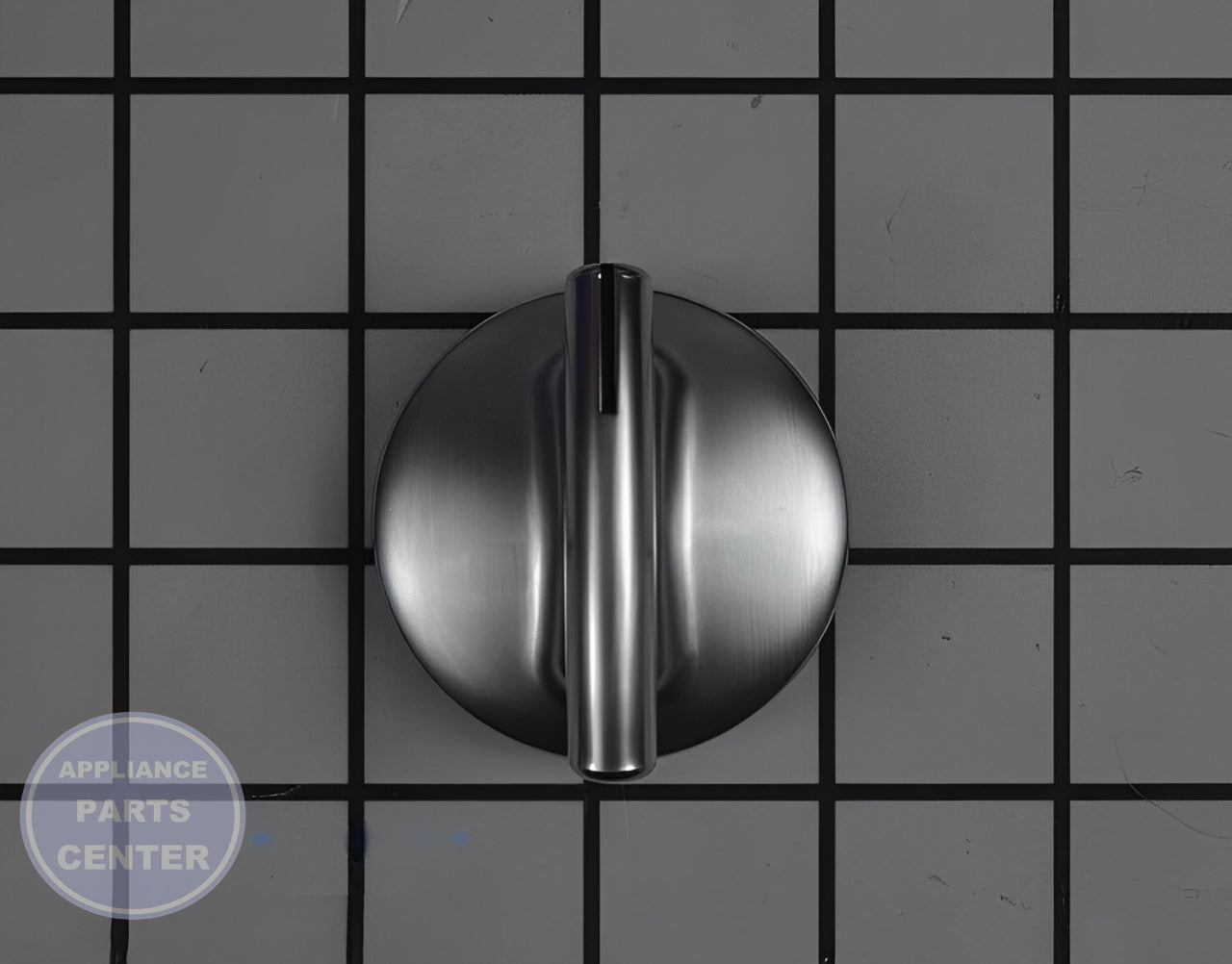 WHIRLPOOL STOVE STAINLESS BURNER CONTROL KNOB WP74010205 - Main view showing heat control feature for Whirlpool models