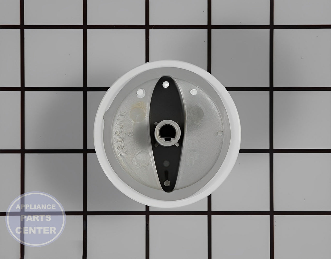 WHIRLPOOL KNOB BURNER WP74011276 - Side view with durable specifications