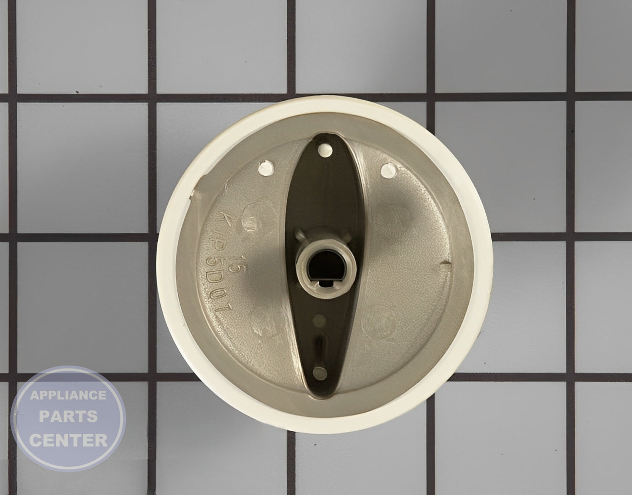 WHIRLPOOL KNOB BURNER WP74011277 - Detailed view of high-quality material for durability