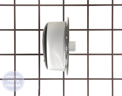 WHIRLPOOL BURNER KNOB WP74011287 - Detailed view of the knob's precise technical specifications