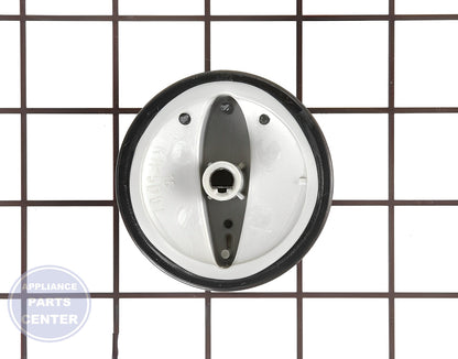 WHIRLPOOL BURNER KNOB WP74011287 - Side view with reliable measurements for precision