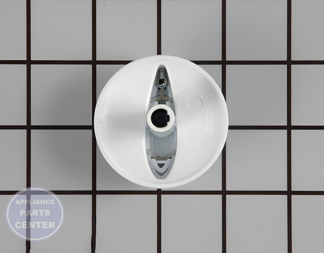 Control Knob WP74011408 - Side view with 2-inch diameter specification
