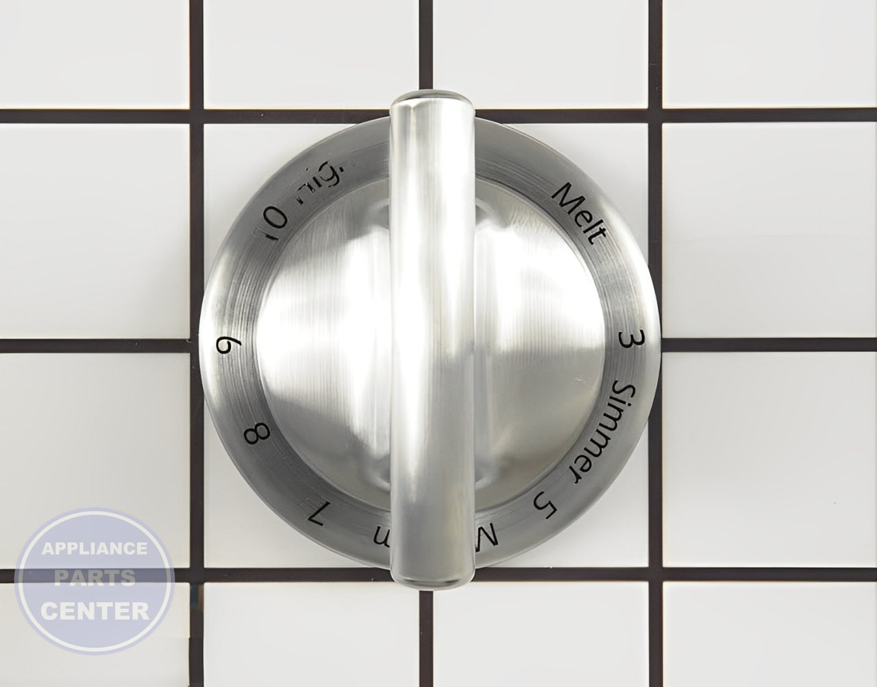 WHIRLPOOL FLEX CONTROL KNOB WP74011580 - Main view showing precise control for WPL Range/Stove/Oven models