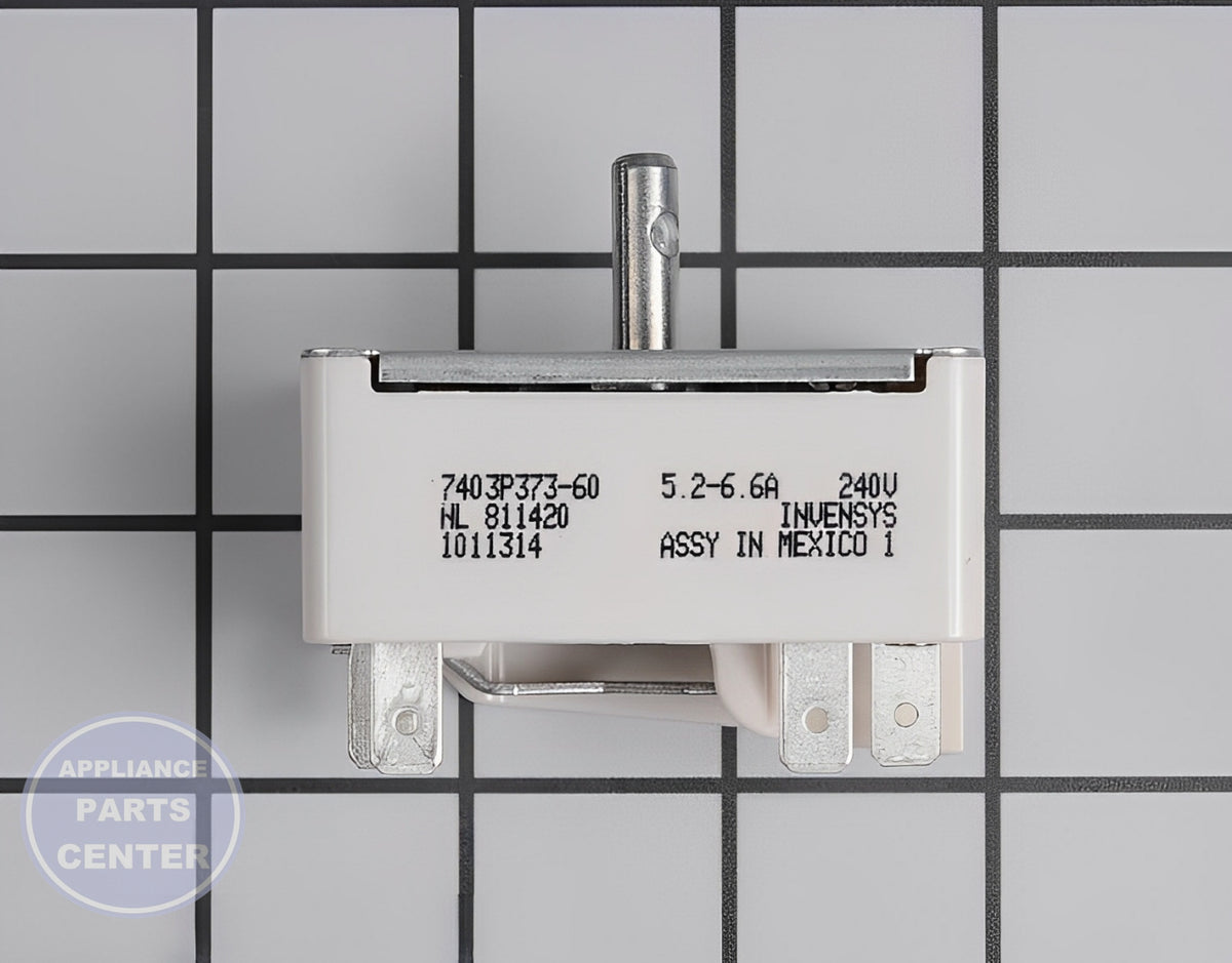 WHIRLPOOL Infinite Switch Small Element WP7403P238-60 - Main view showing compatibility for WPL models