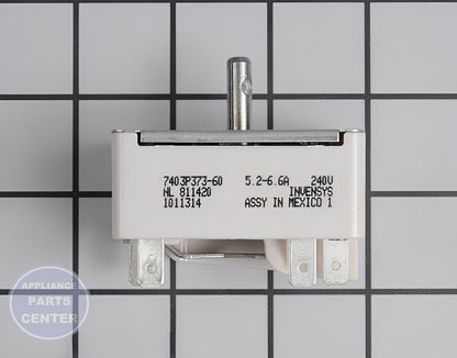 WHIRLPOOL Infinite Switch Small Element WP7403P238-60 - Main view showing compatibility for WPL models