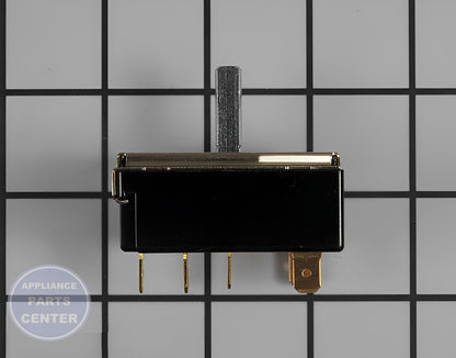 Selector Switch WP7403P255-60 - Main view showing compatibility with Maytag, Admiral, Jenn Air, Magic Chef, Norge, Crosley, Hardwick, Montgomery Wards Range Stove Oven models