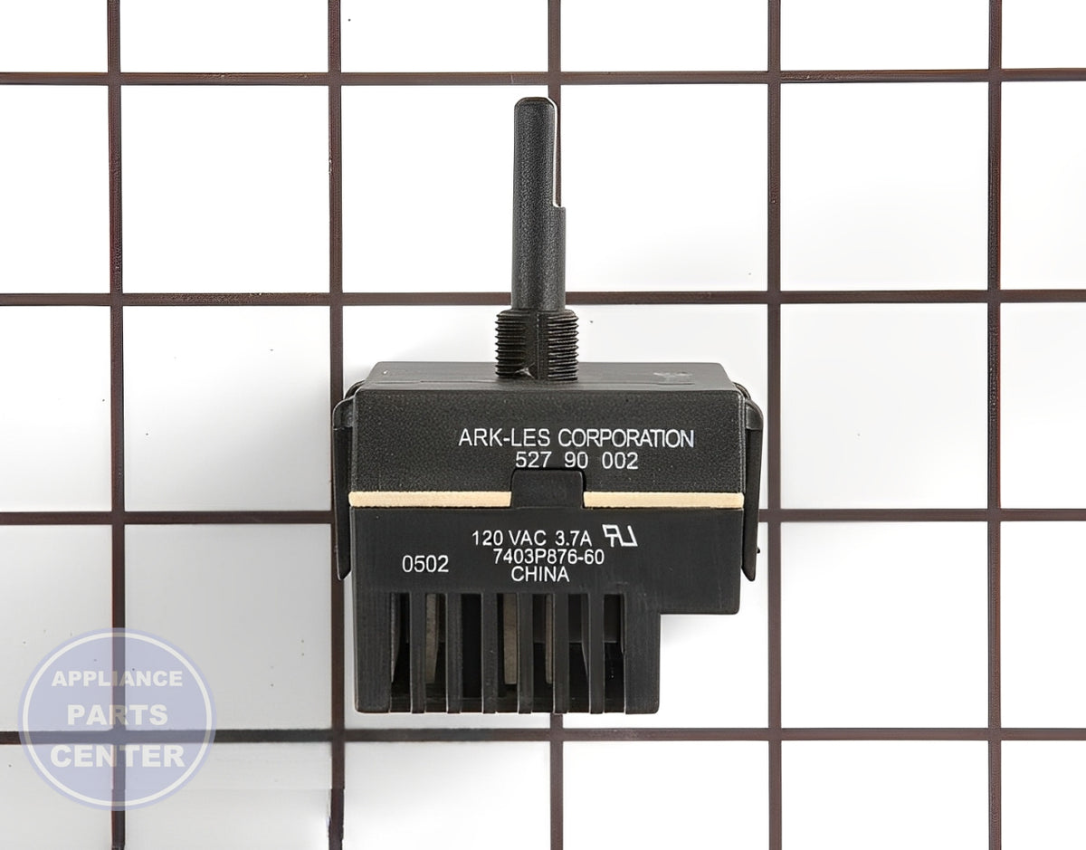 Fan Switch WP7403P876-60 - Detailed view of X inches depth for reliable operation