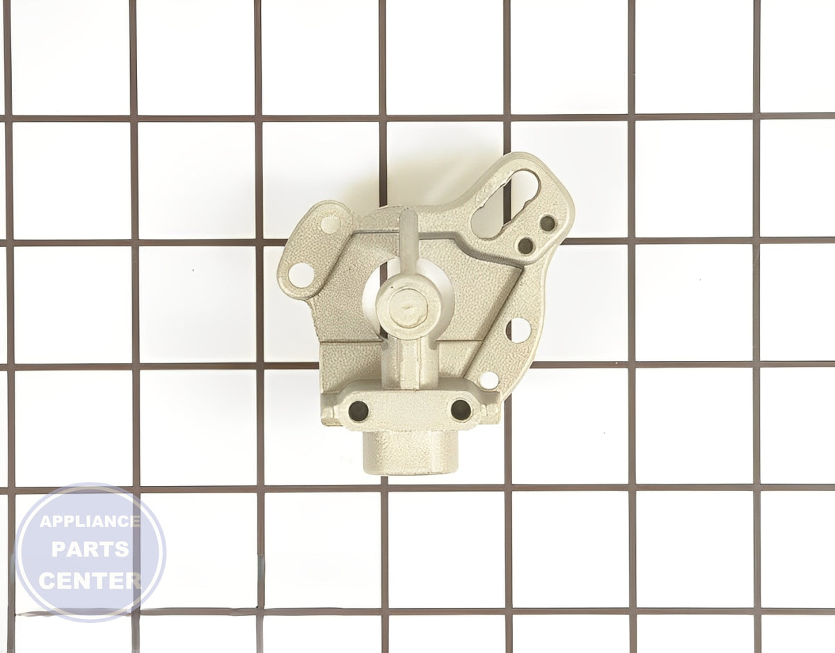 WHIRLPOOL ORIFICE HOLDER WP7527P003-60 - Detailed view of gas burner and control valve