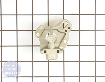 WHIRLPOOL ORIFICE HOLDER WP7527P003-60 - Detailed view of gas burner and control valve