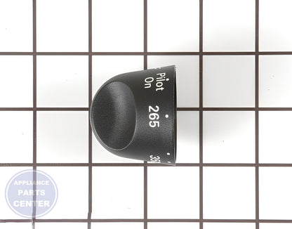 WHIRLPOOL THERMOSTAT KNOB WP7731P182-60 - Side view with precise measurements