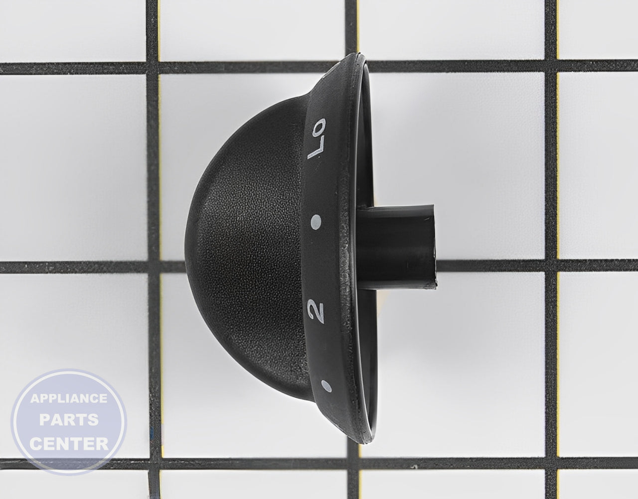 WHIRLPOOL KNOB WP7737P193-60 - Detailed view of knob & button design