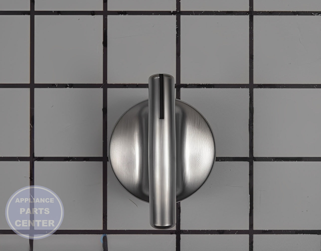 WHIRLPOOL STOVE CONTROL KNOB CHROME WP7737P245-60 - Main view showing precise control for WPL models