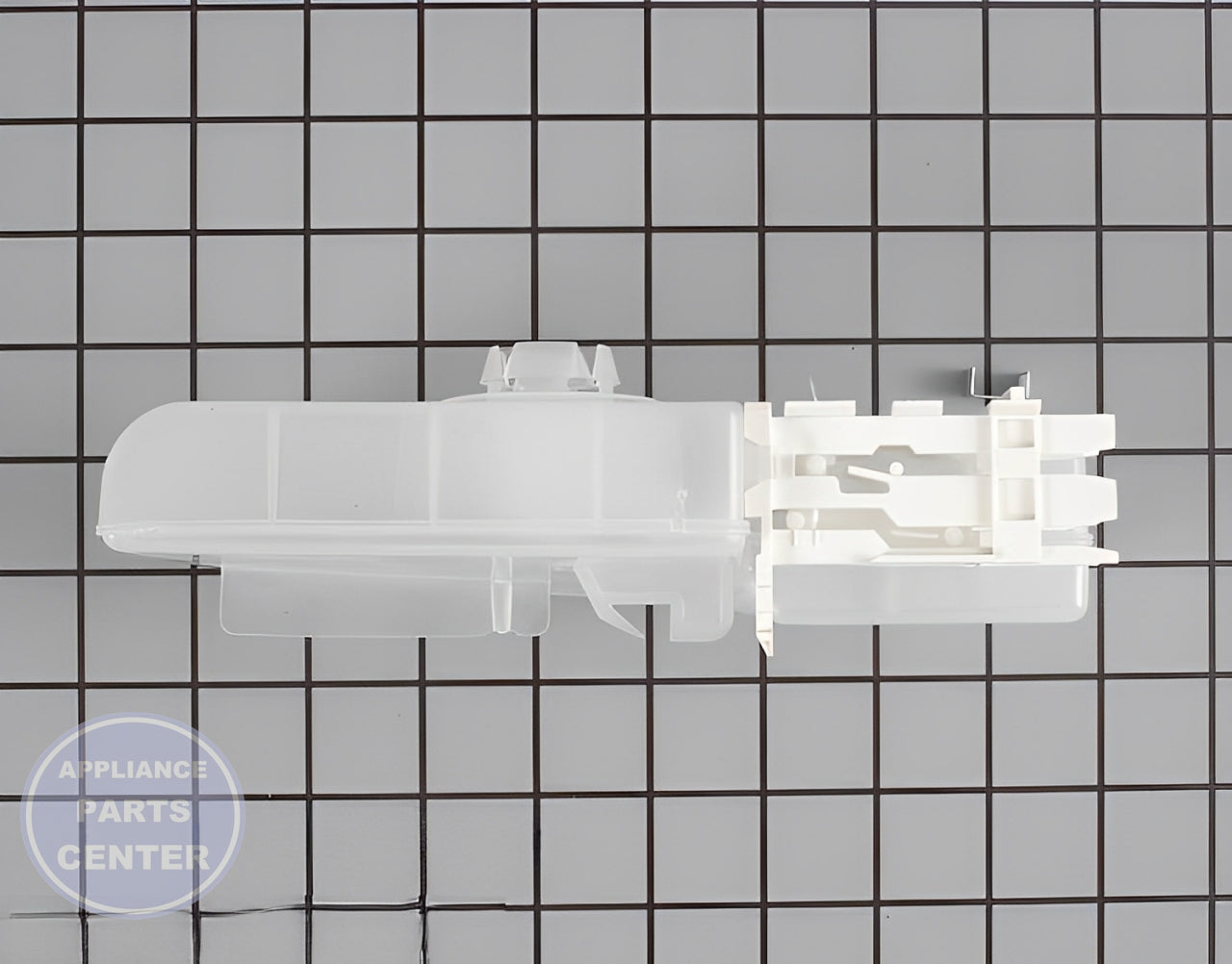 Dispenser WP8052027 - Side view with precise measurements and specs