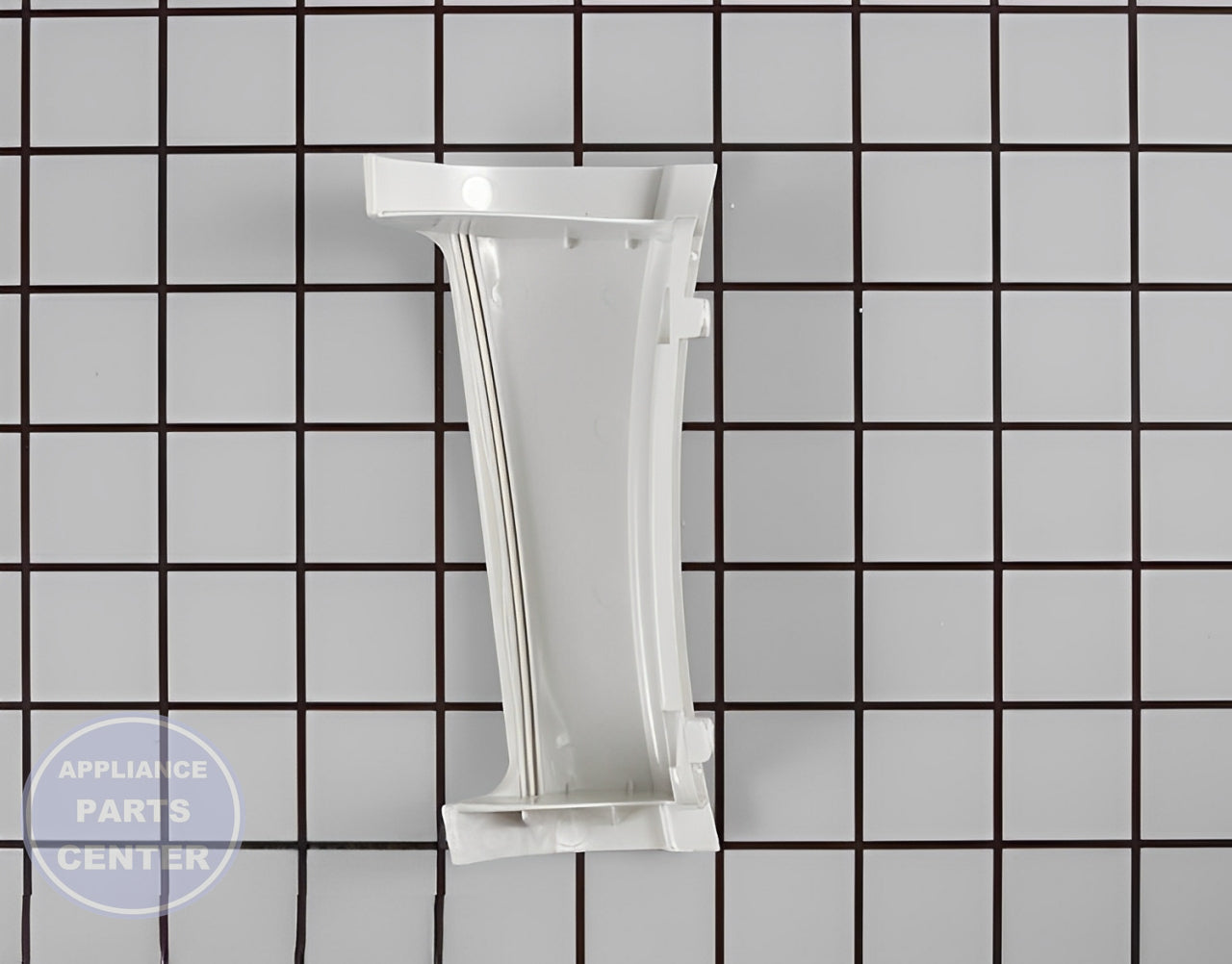 WHIRLPOOL WASHER DOOR HANDLE WP8181846 - Detailed view of sturdy construction for lasting performance