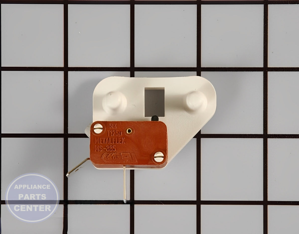 Maytag Door Switch WP8182530 - Main view showing door mechanism for Maytag, Whirlpool, Inglis Dryers