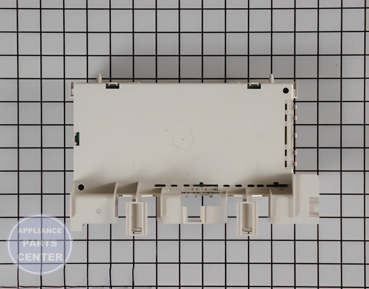 Main Control Board WP8182695 - Detailed view of circuit board and timer