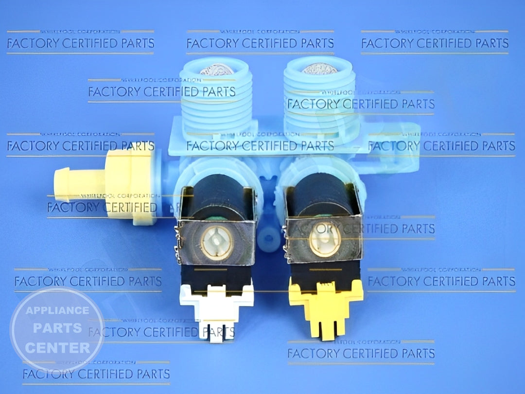 WHIRLPOOL VALVE ASSEMBLY WP8182862 - Installation in specific model showcasing mounting points