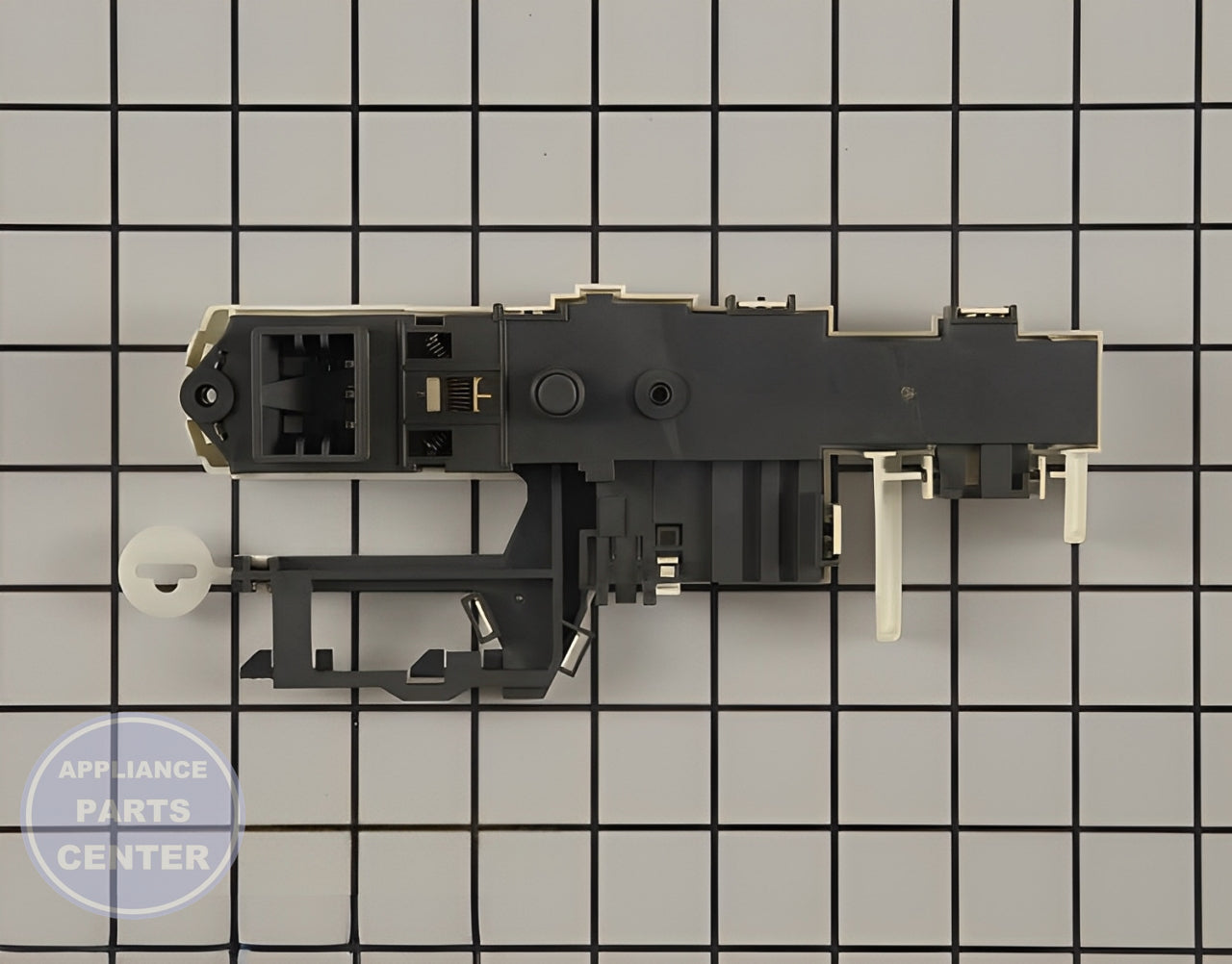 WHIRLPOOL DOOR LATCH WP8183270 - Detailed view of reliable latch mechanism