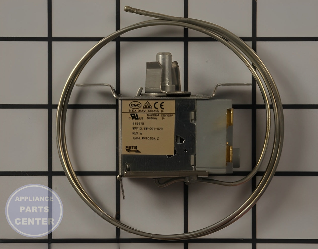 WHIRLPOOL REFRIGERATOR THERMOSTAT WP819470 - Detailed view of high-quality technical details