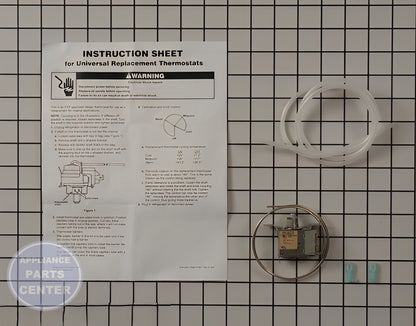 WHIRLPOOL REFRIGERATOR THERMOSTAT WP819470 - Main view showing precise temperature control for various models