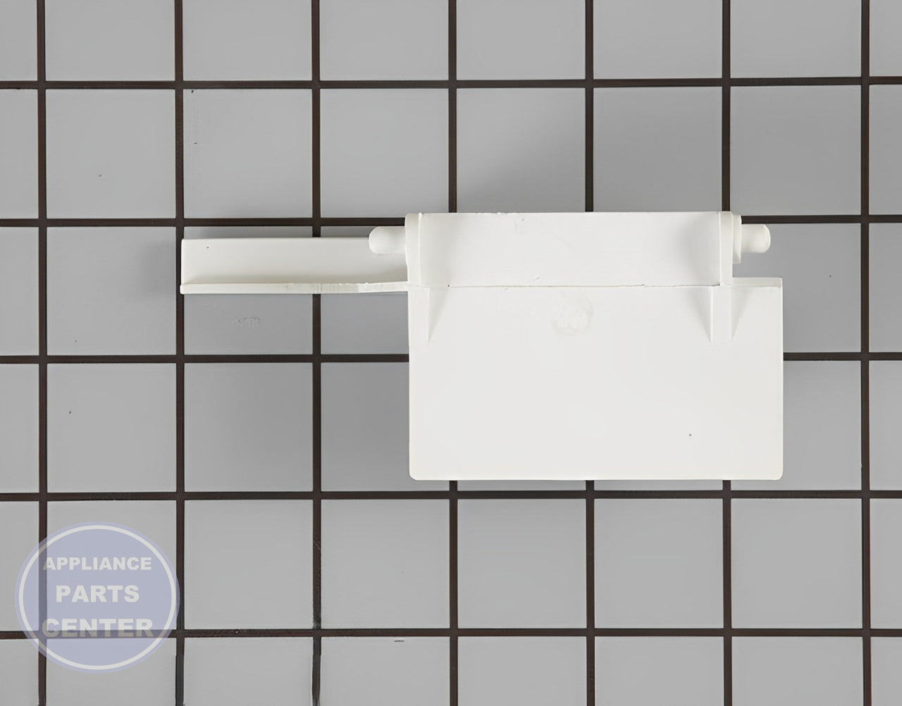 WHIRLPOOL DOOR LATCH BRACKET WP8205451 - Detailed view of sturdy latch design