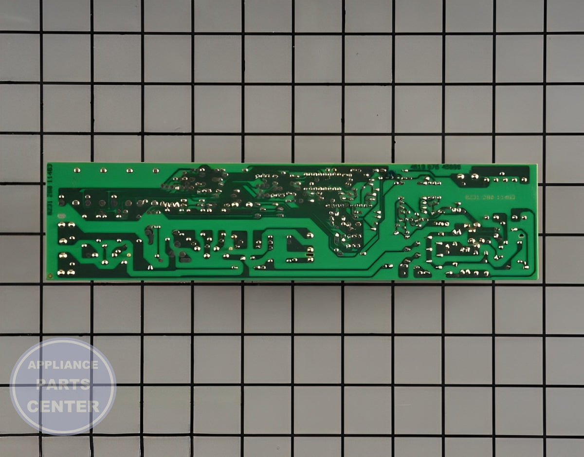 Control Board WP8206493 - Detailed view of circuit board and timer details
