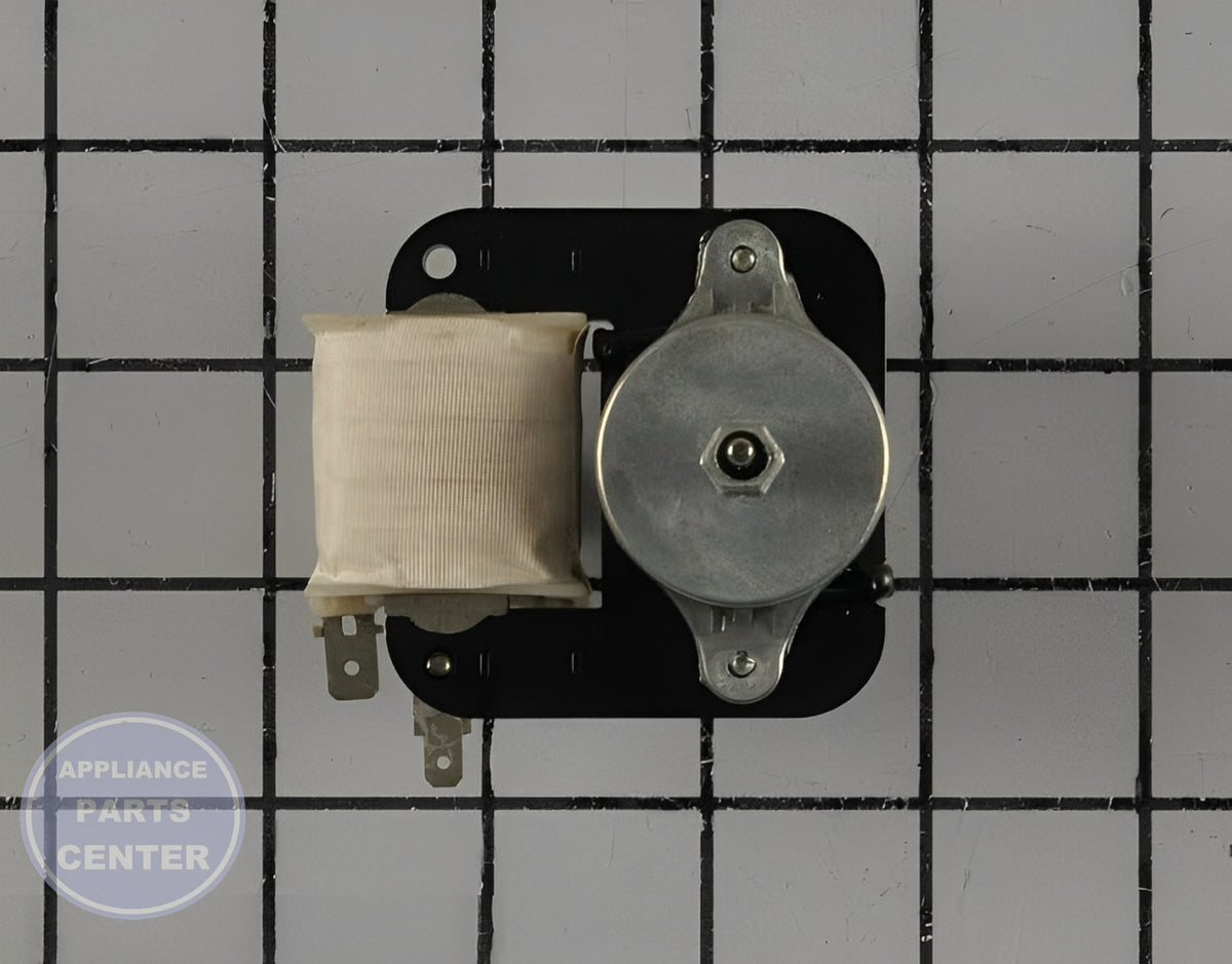 Evaporator Fan Motor WP8208342 - Side view with precise measurements