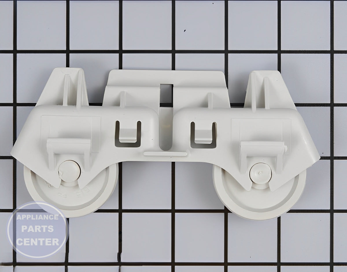 WHIRLPOOL DISHWASHER LOWER DISHRACK ROLLER ASSEMBLY WP8268645 - Main view showing durable construction for various models