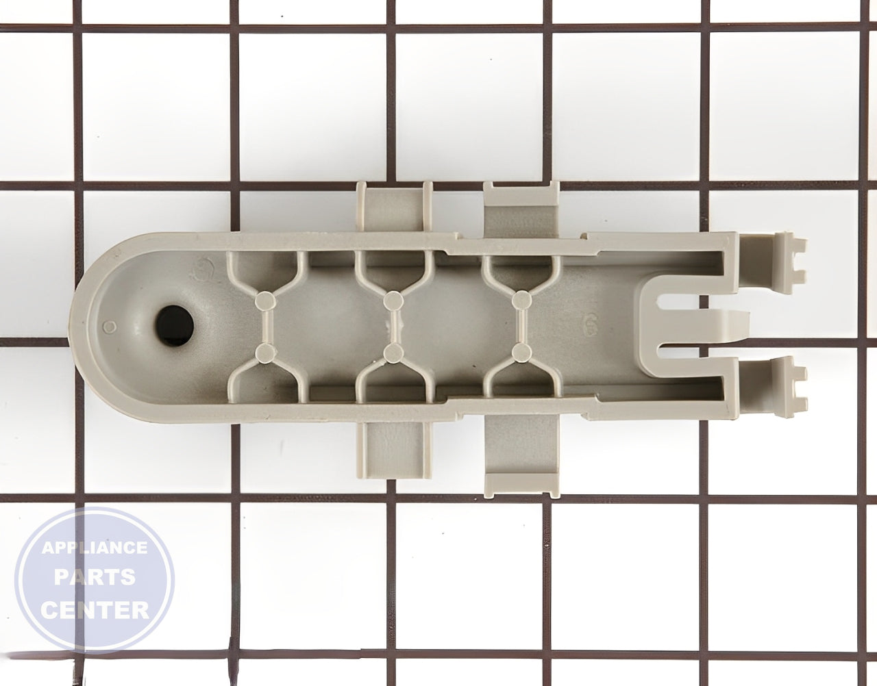 WHIRLPOOL DISHWASHER WHEEL WP8268785 - Detailed view of axle, roller, shaft, and wheel