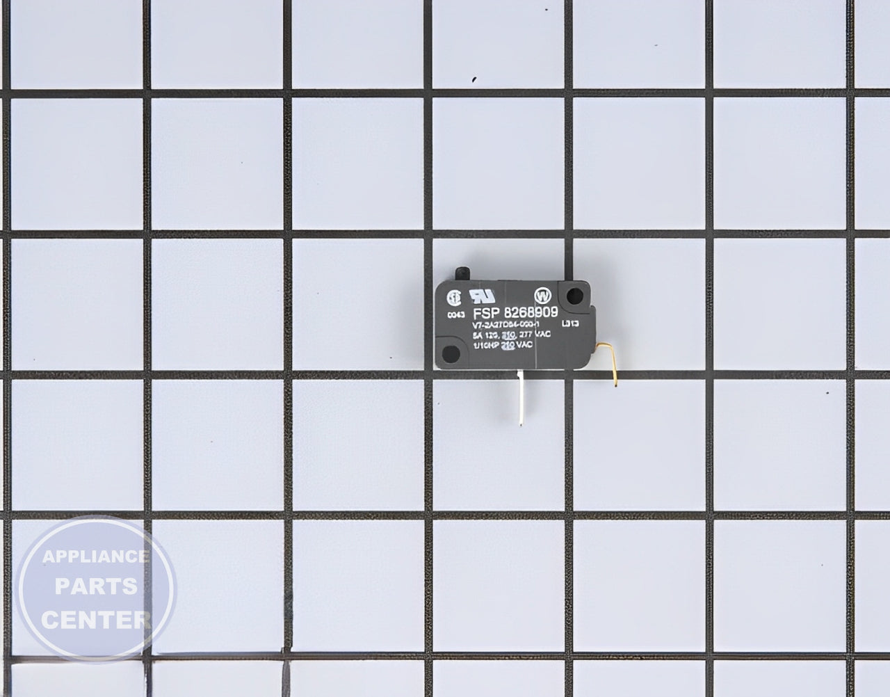 WHIRLPOOL DISHWASHER SWITCH WP8268909 - Main view showing smooth operation for WHIRLPOOL models