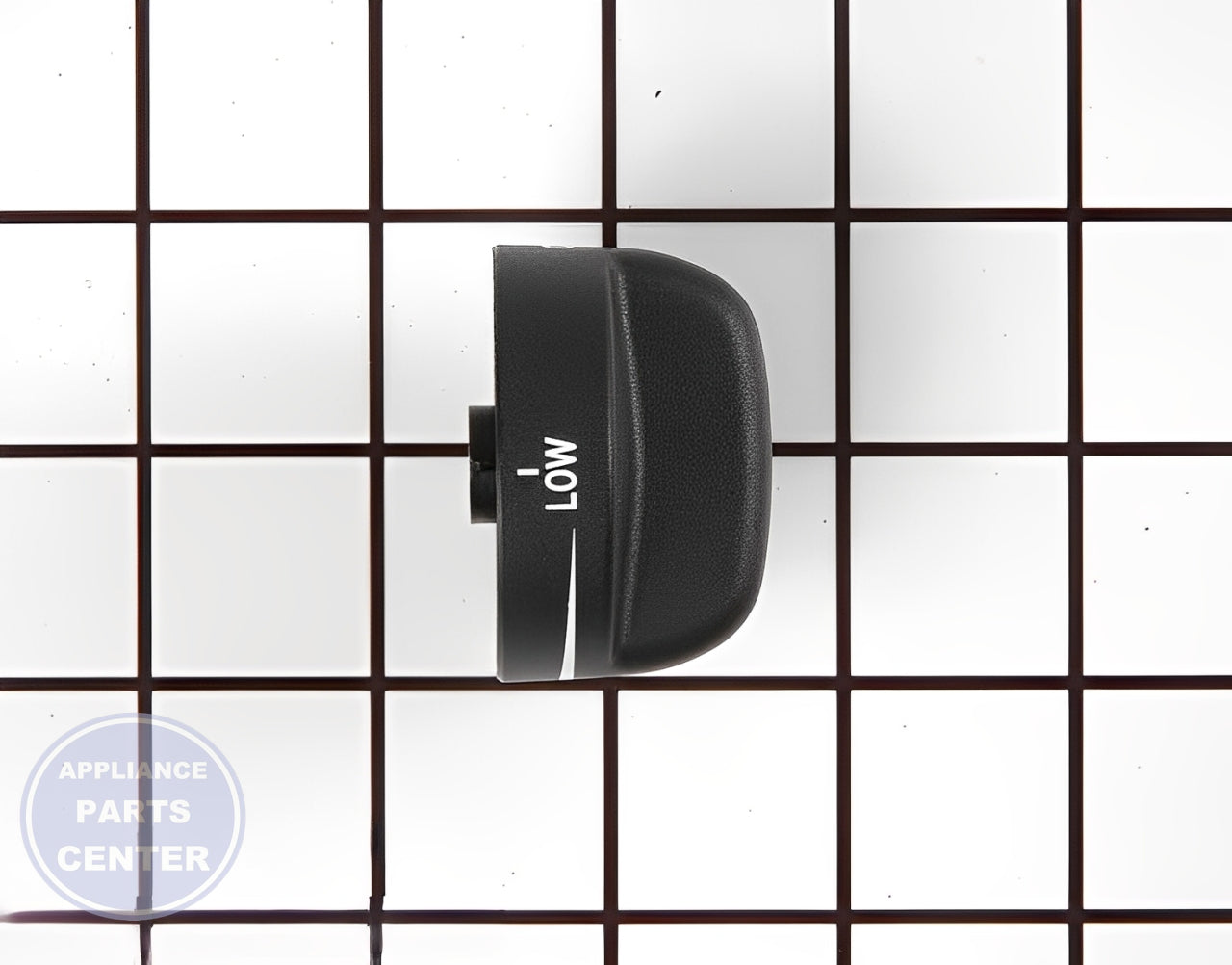 WHIRLPOOL BLACK CONTROL KNOB WP8273103 - Detailed view of durable materials