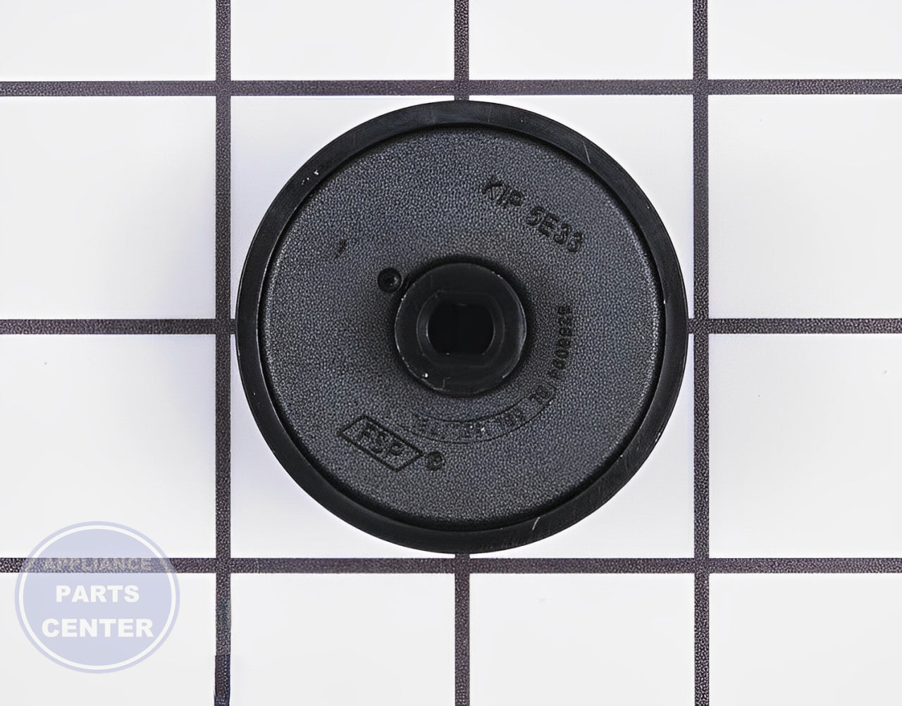 Control Knob WP8286096BL - Side view with specific measurements