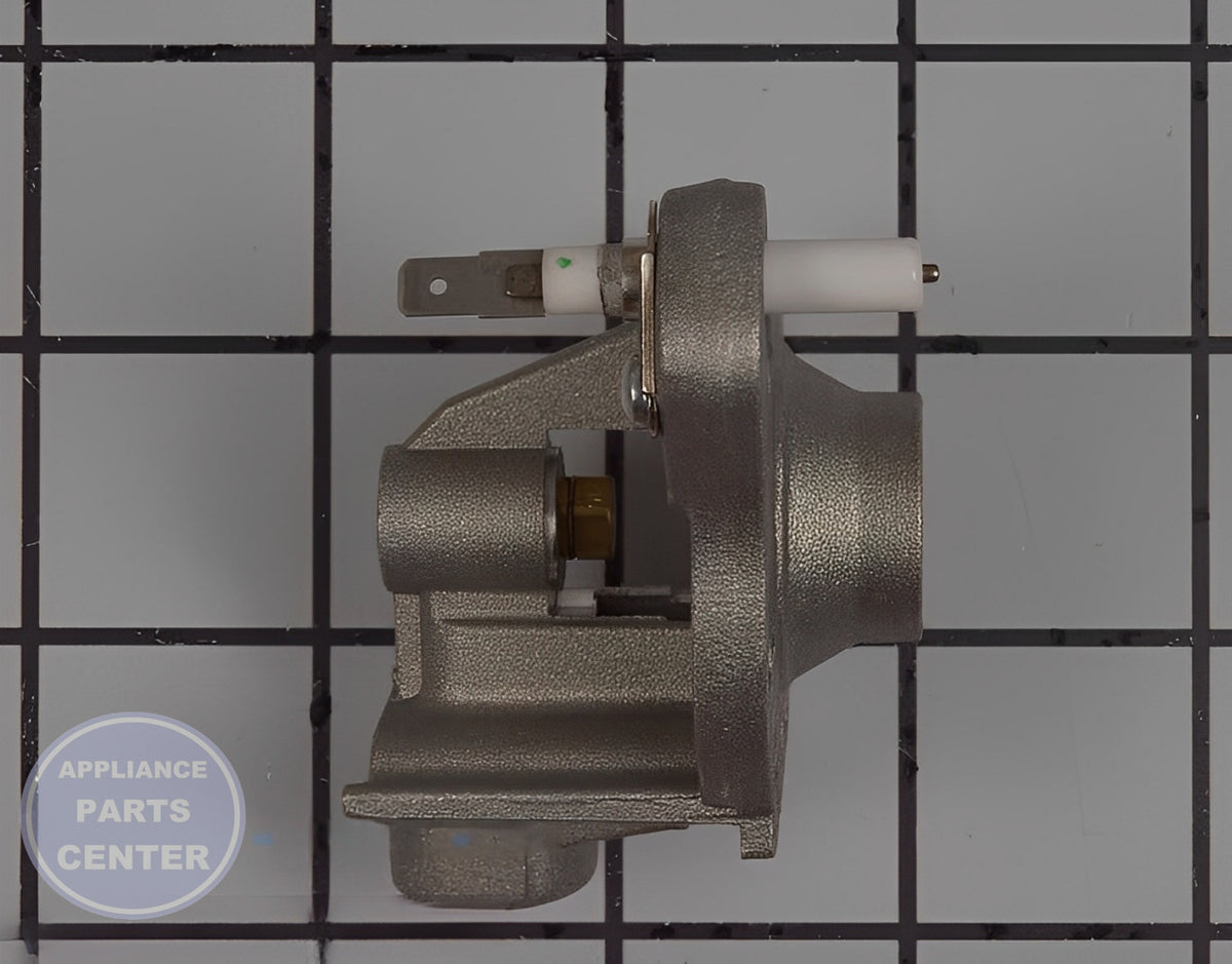 Surface Burner Orifice Holder WP8286177 - Side view with X inches length Y inches width
