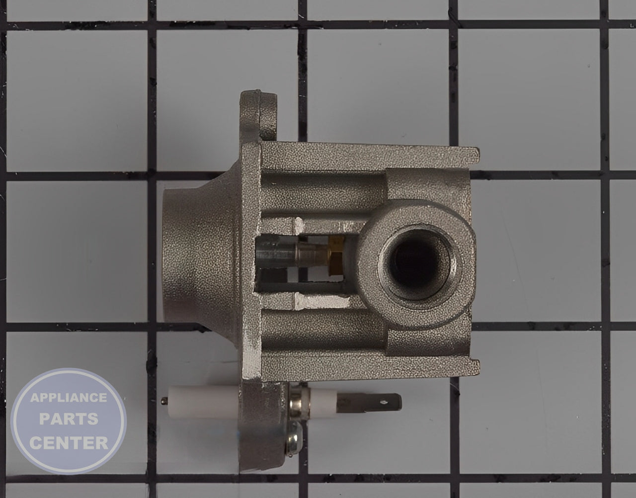 KitchenAid Surface Burner Orifice Holder WP8286177 - Installation in KitchenAid model showing key mounting points
