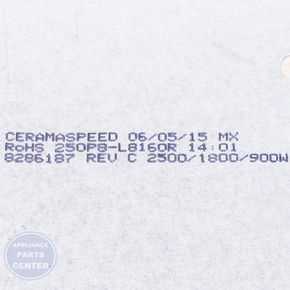 ELMNT-SURF WP8286187 - Detailed view of heating element specifications