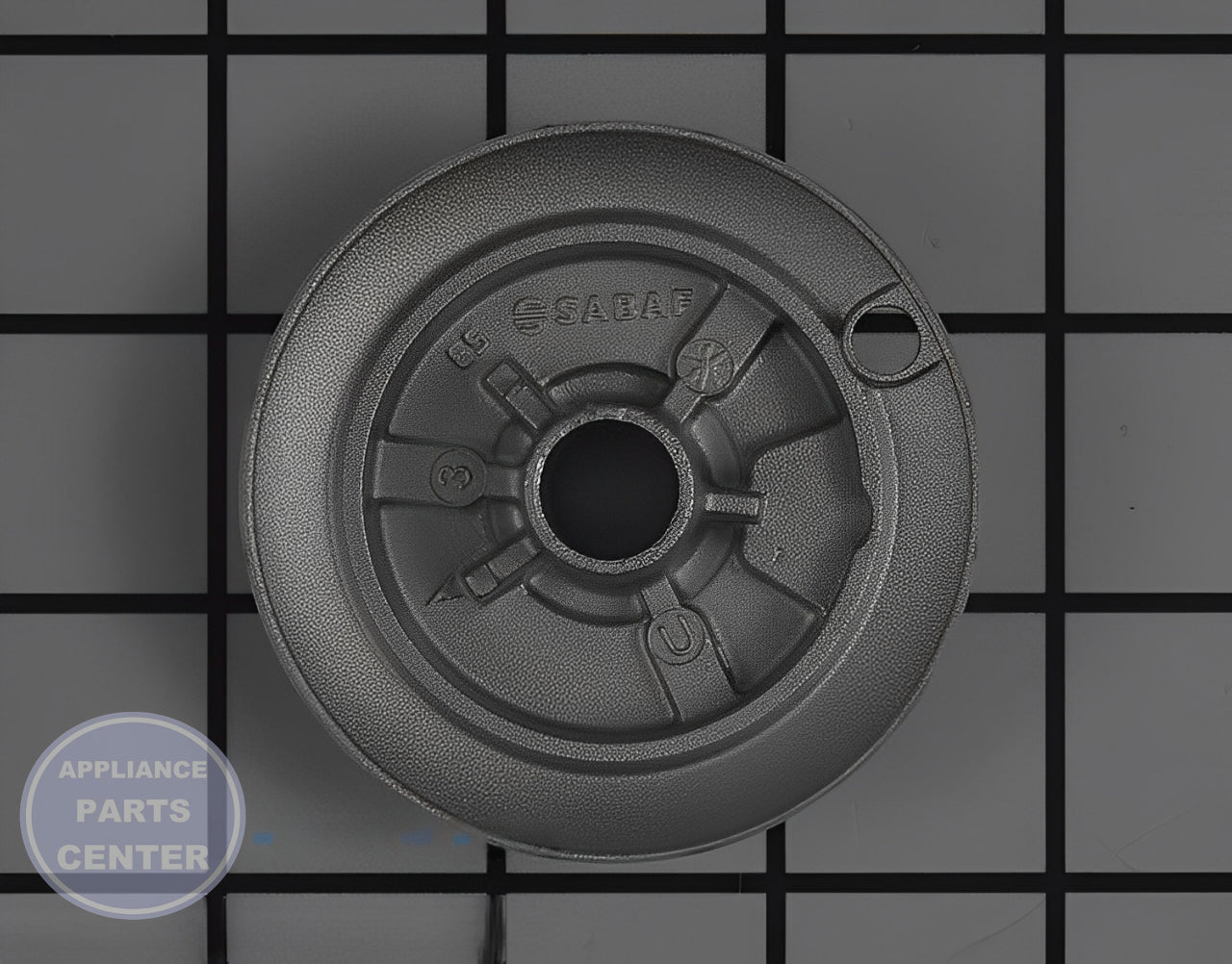 WHIRLPOOL BURNER HEAD WP8286813 - Detailed view of Gas Burner & Control Valve
