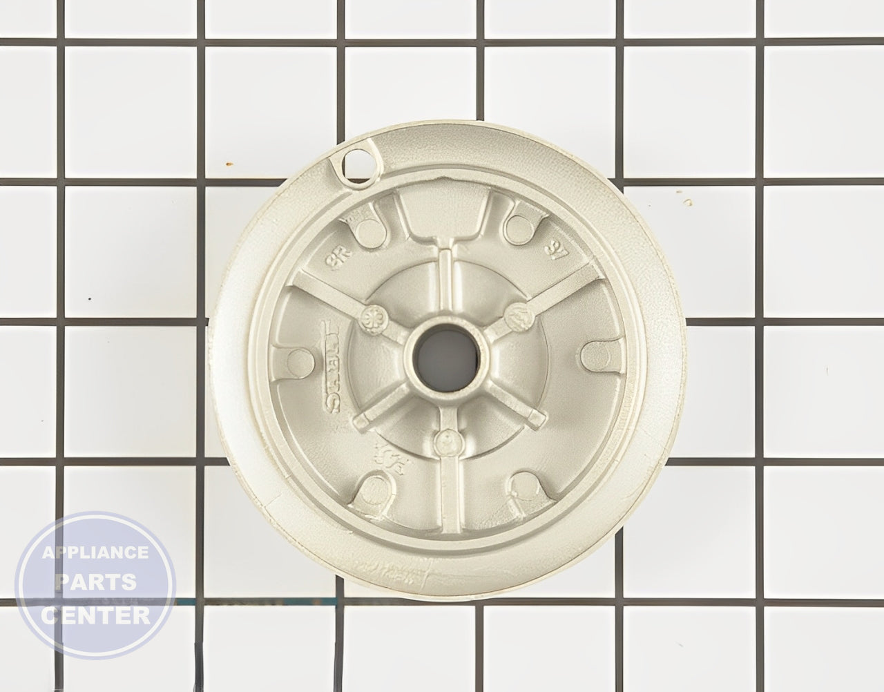 WHIRLPOOL BURNER HEAD WP8286814 - Detailed view of gas burner technical details