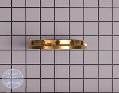 BURNR-BASE WP8287072 - Detailed view of gas burner and control valve assembly