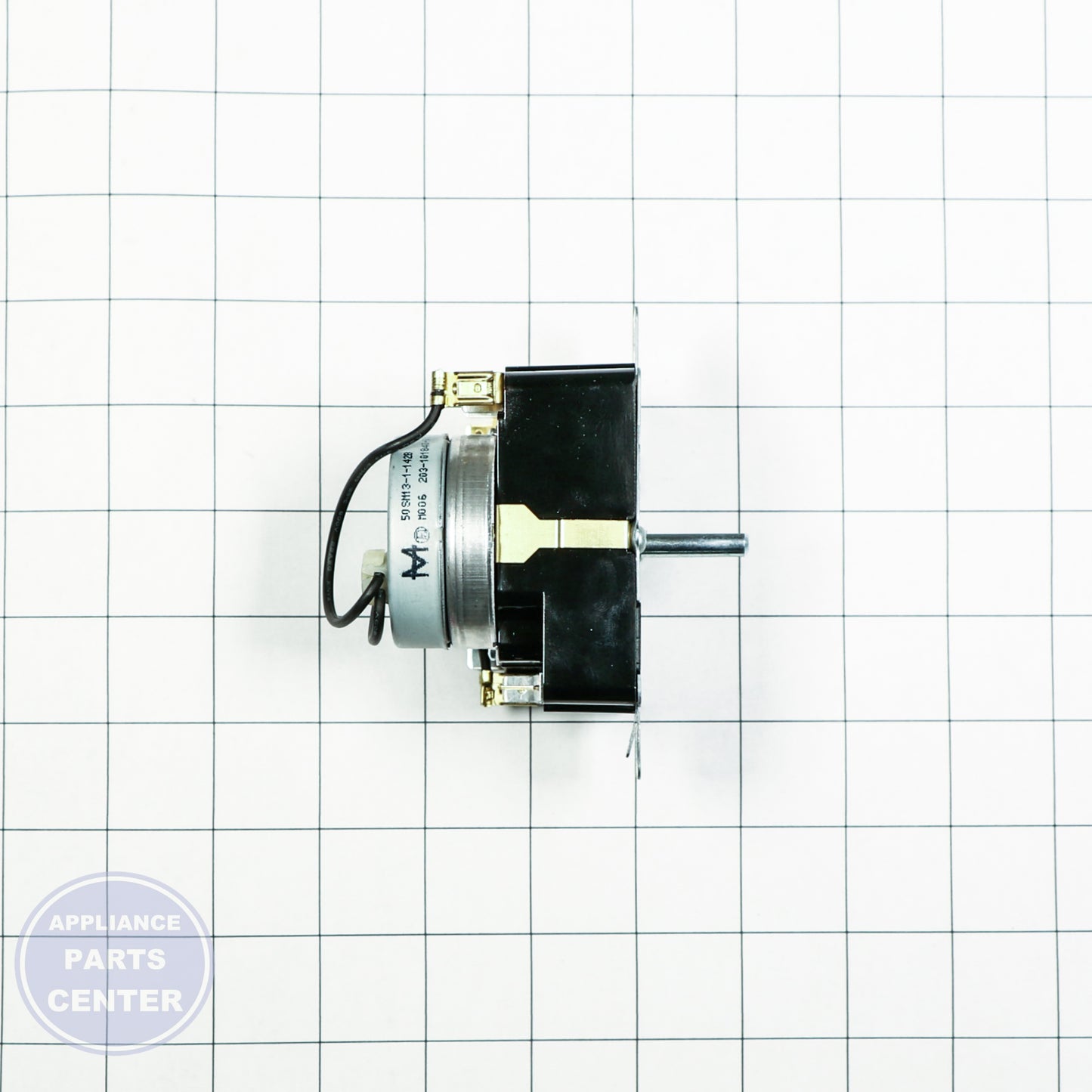 TIMER WP8299765 - Side view with precise measurements and specs