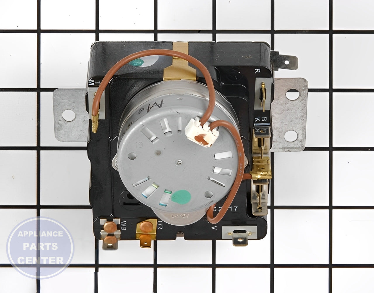 WHIRLPOOL TIMER WP8299778 - Detailed view of circuit board and timer features