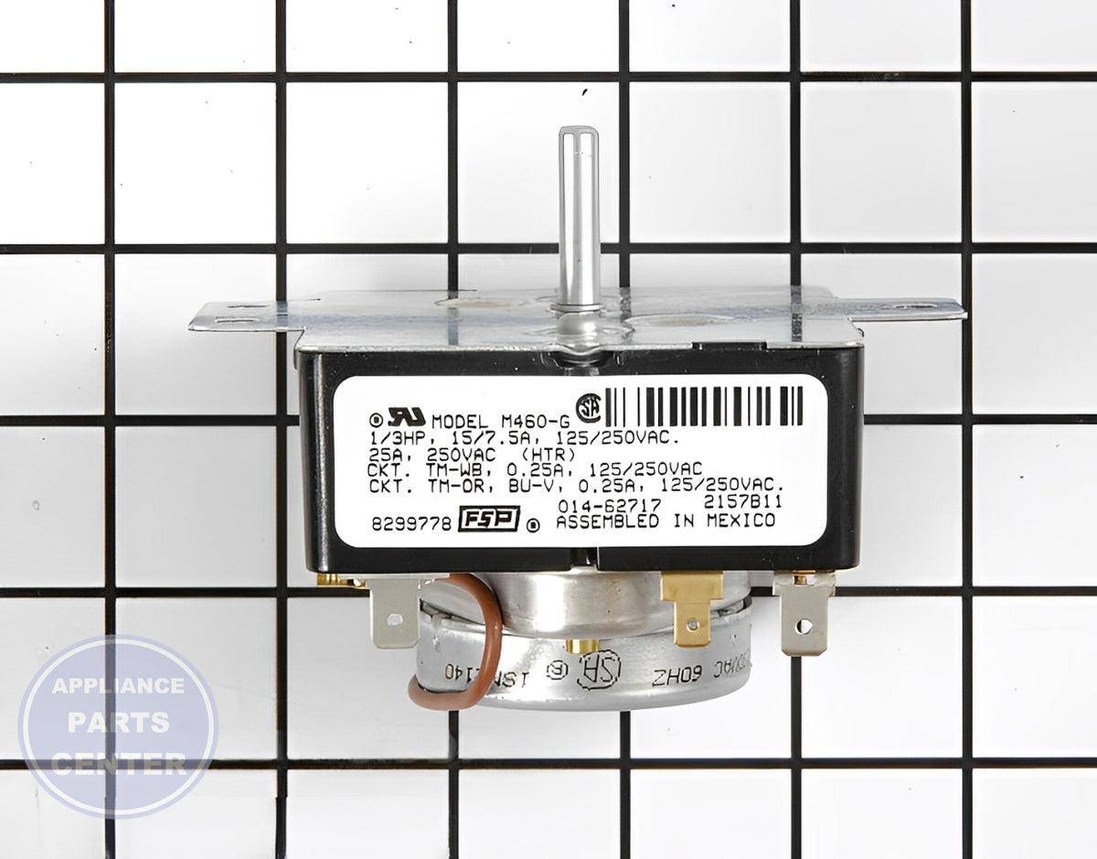 WHIRLPOOL TIMER WP8299778 - Main view showing precise timing for various Whirlpool models