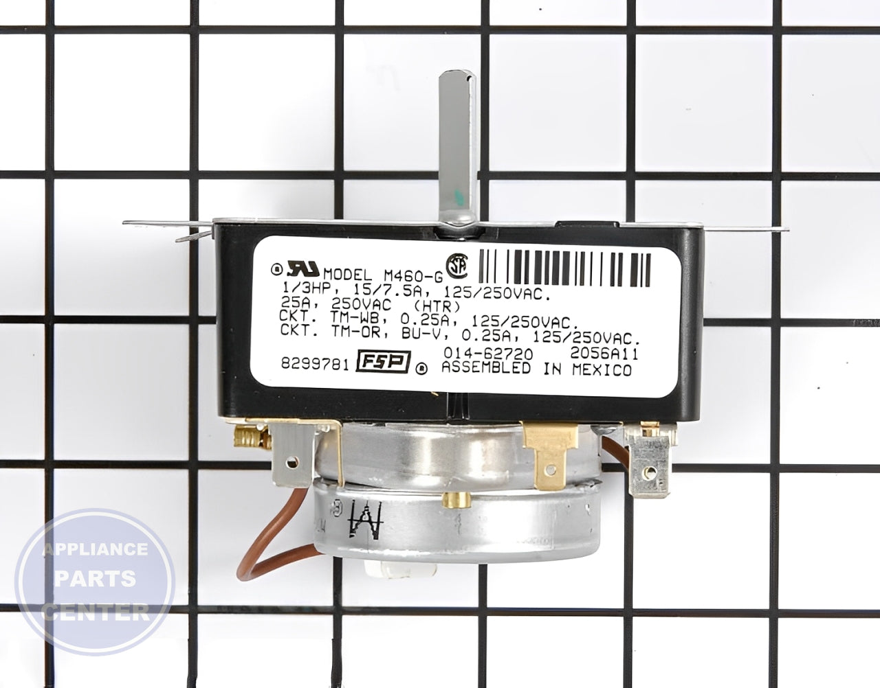 Whirlpool WHIRLPOOL TIMER WP8299781 - Main view showing precise timing for WPL Dryer