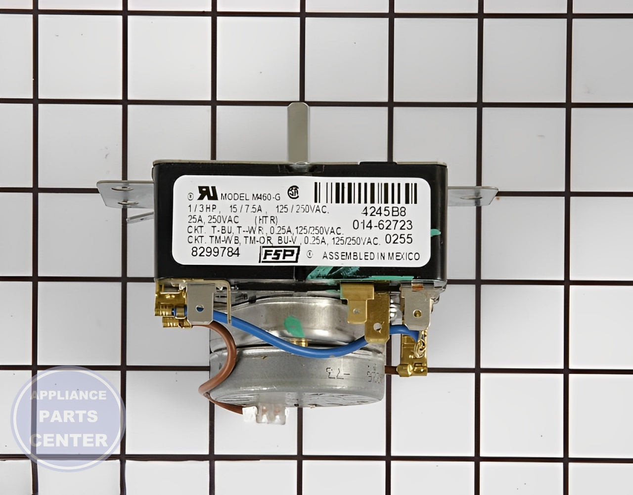 WHIRLPOOL TIMER ASSEMBLY WP8299784 - Detailed view of reliable timing mechanism