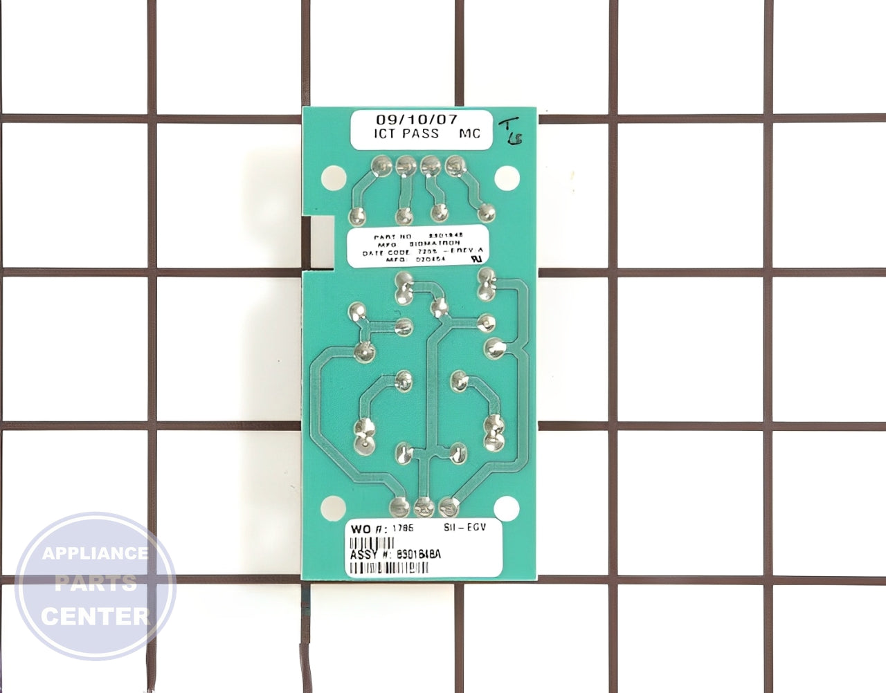 Maytag Whirlpool KitchenAid Oven Control Board WP8301848 - Main view showing timer functionality for select models