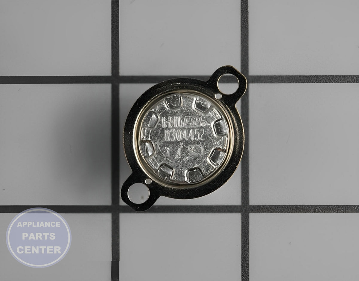 WHIRLPOOL RANGE THERMAL FUSE WP8304452 - Side view with thermal specifications